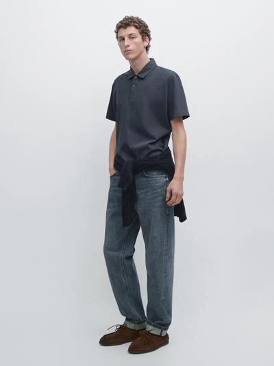 Поло из хлопка с коротким рукавом