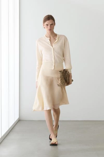 Кардиган из льна с пуговицами- Заказать в России