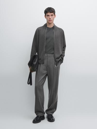 Massimo Dutti Кардиган из хлопкового микса с рукавами реглан