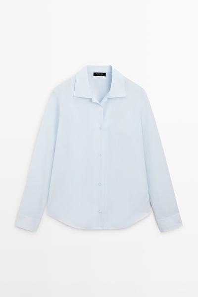 Massimo Dutti Рубашка из 100% хлопкового поплина