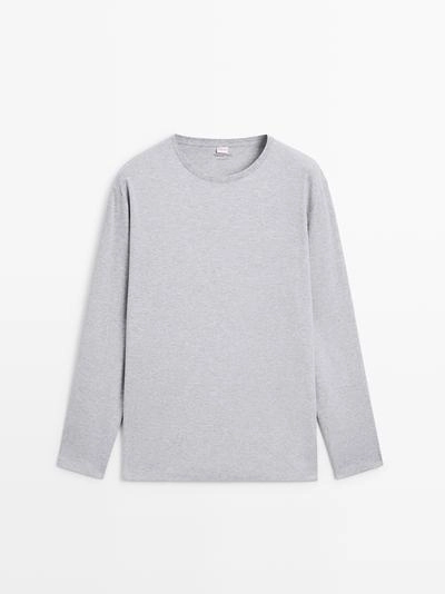 Пижама в полоску из 100% хлопка с длинным рукавом