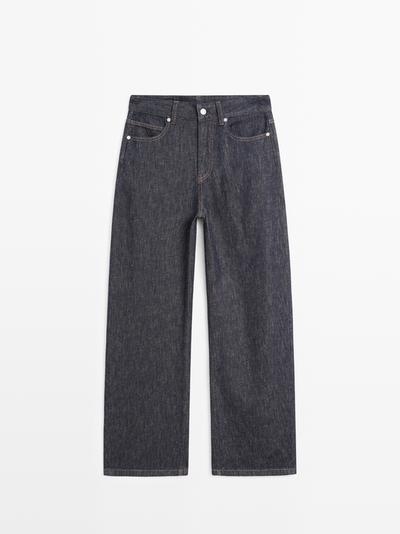 Massimo Dutti Джинсы бочонками с высокой посадкой и прямыми брючинами