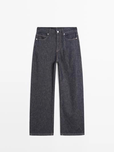 Джинсы бочонками с высокой посадкой и прямыми брючинами- Заказать в России