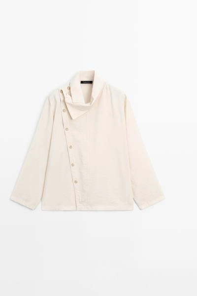 Асимметричная рубашка с пуговицами