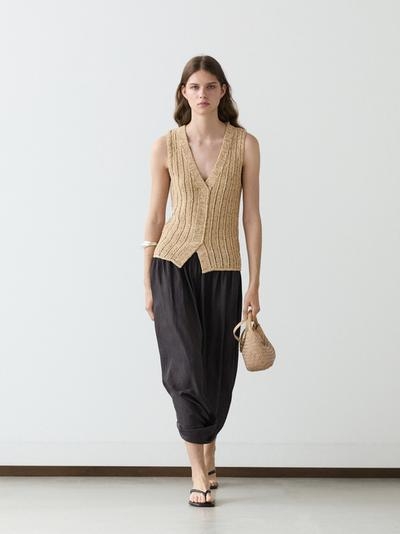 Massimo Dutti Жилет из кружева CUTWORK