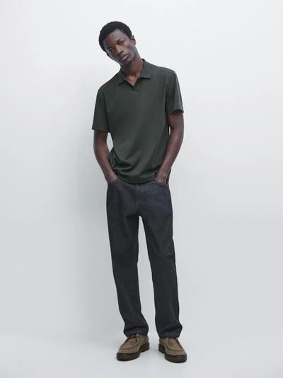 Поло с коротким рукавом из 100% хлопка