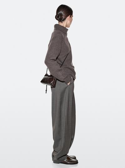 Massimo Dutti Сумка-клатч через плечо из наппы