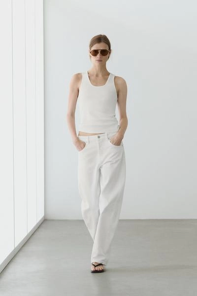 Топ с открытым горловым вырезом и бретельками- Заказать в России