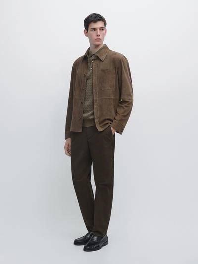 Брюки из хлопка в узком крое- Заказать в России