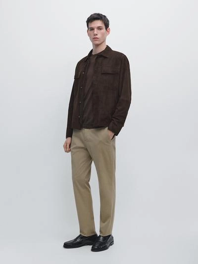 Брюки из хлопка со слим-фит- Заказать в России