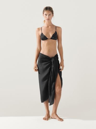 Massimo Dutti Юбка-парео из 100% рами