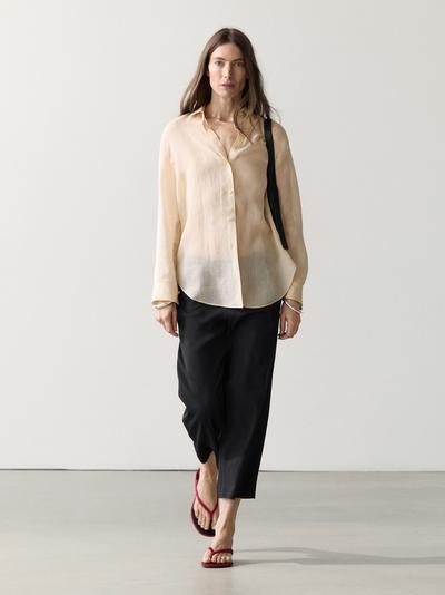 Massimo Dutti Рубашка с воротником с рубашкой из коллекции MASSIMO DUTTI