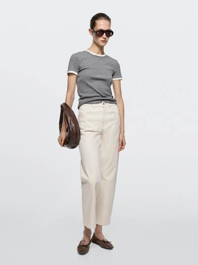 Джинсы прямого кроя средней посадки- Заказать в России