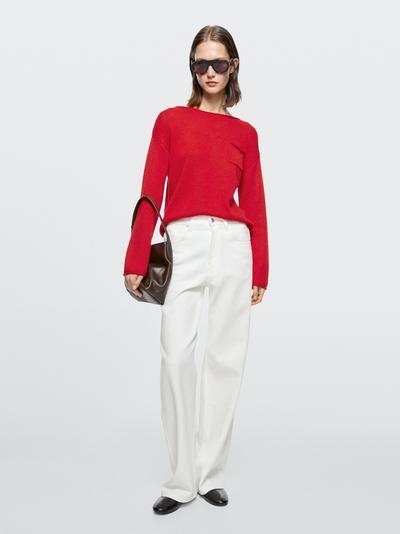 Massimo Dutti Джинсы с высокой посадкой и широкими штанинами