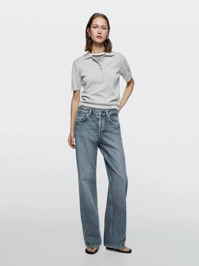 Massimo Dutti Джинсы широкие с завышенной талией