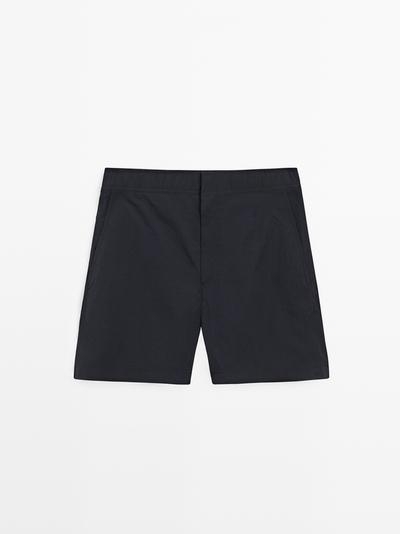 Massimo Dutti Классические плавки с деталями на поясе