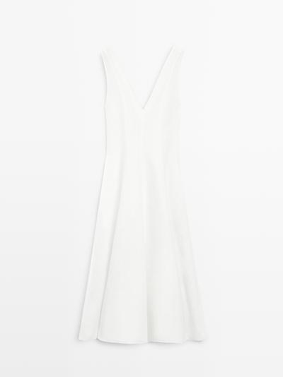 Massimo Dutti Платье миди из льна