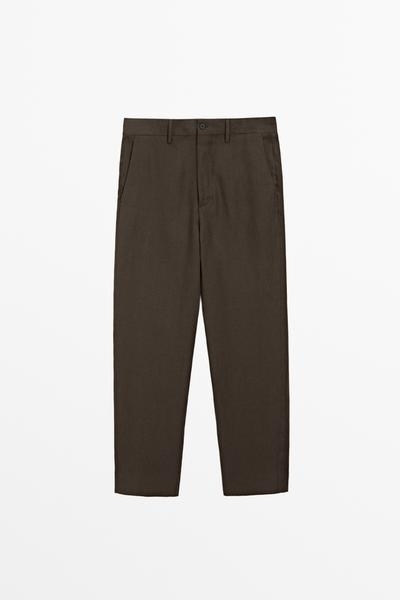 Massimo Dutti Брюки для костюма из льна