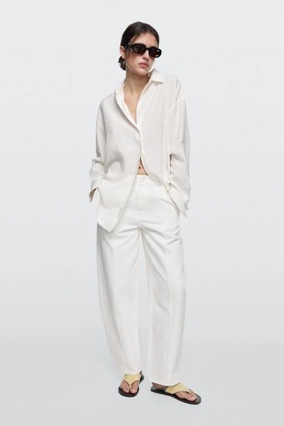 Джинсы прямого кроя с деталями шва- Заказать в России