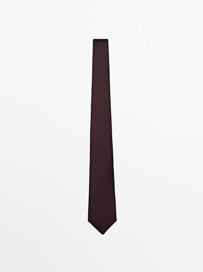 Massimo Dutti Галстук из 100% шелка с текстурой