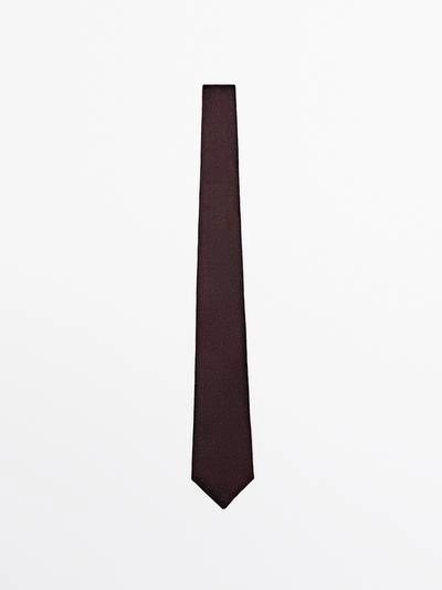 Галстук из 100% шелка с текстурой- Заказать в России