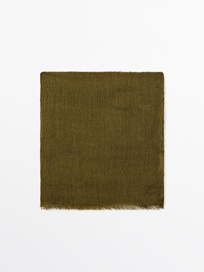 Massimo Dutti Легкий шарф из шерстяной смеси