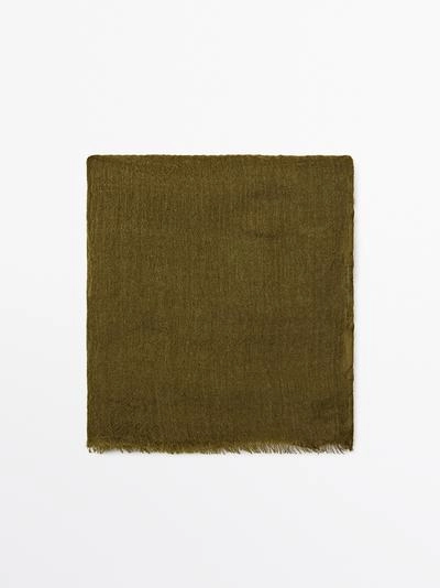 Легкий шарф из шерстяной смеси- Заказать в России