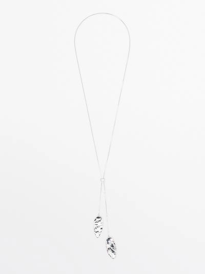 Ожерелье с регулируемой длиной из текстурированных элементов- Заказать в России