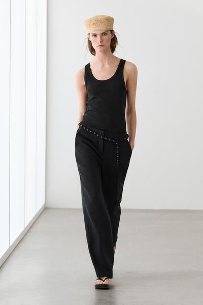 Massimo Dutti Майка без рукавов из 100% хлопка