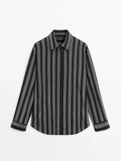 Рубашка с полосками массимо дути