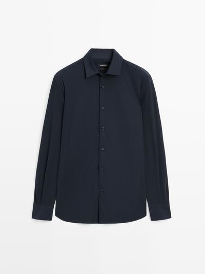 Massimo Dutti Рубашка SLIM FIT из стрейчевой ткани купить с доставкой.
