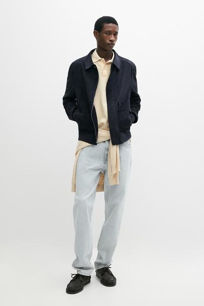 Massimo Dutti Замшевая кожаная куртка с карманами