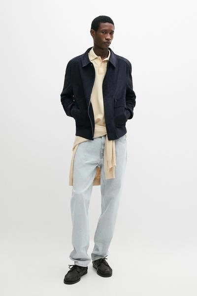 Замшевая кожаная куртка с карманами