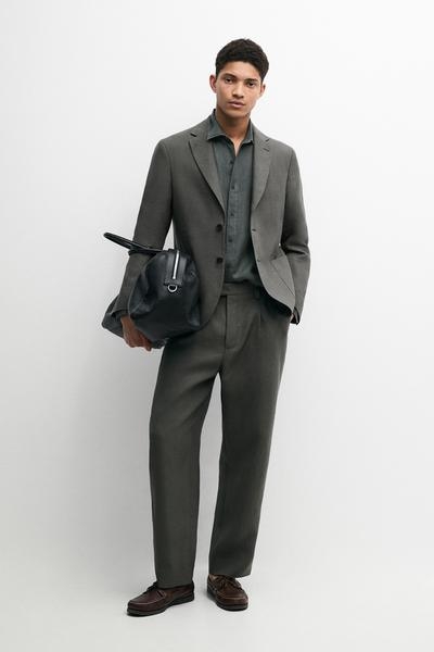 Massimo Dutti Пиджак из льна купить с доставкой.