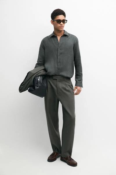 Брюки для костюма из льна- Заказать в России