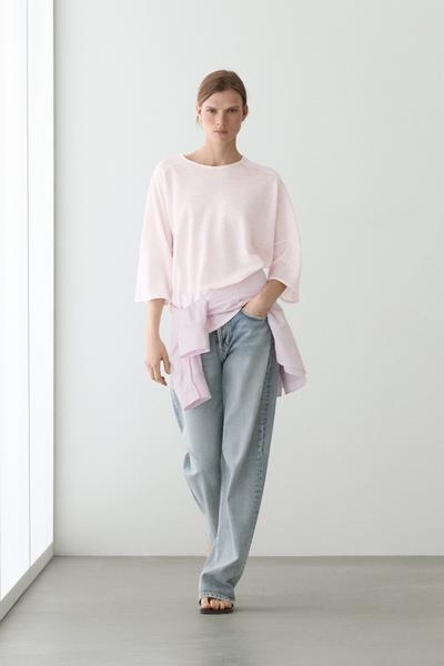 Massimo Dutti Футболка из льняной смеси