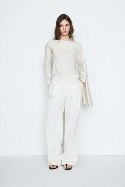 Massimo Dutti Брюки с защипами и перекрестной застежкой - STUDIO