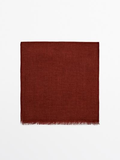 Massimo Dutti Шарф из 100% льна