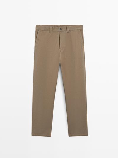 Massimo Dutti Брюки из хлопка свободного кроя