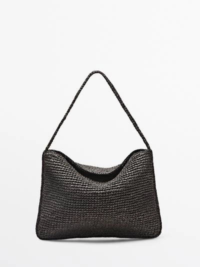 Сумка через плечо small из рафии- Заказать в России