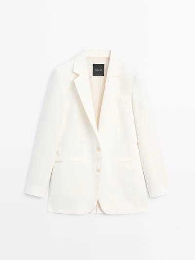 Оверсайз льняной пиджак- Заказать в России