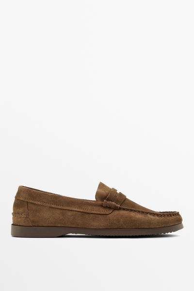 Massimo Dutti Мягкие кожаные лоферы с подковой