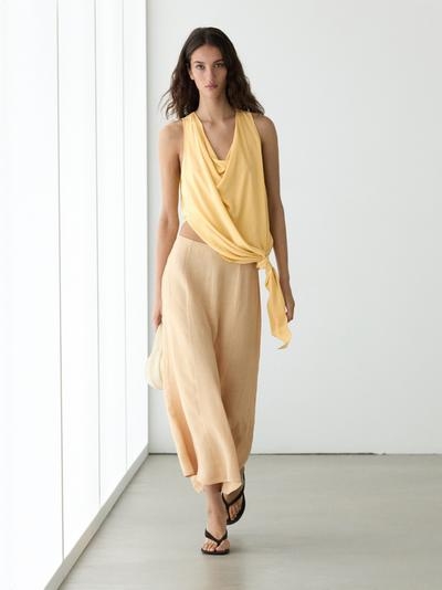 Massimo Dutti Расклешенная юбка с плавными линиями
