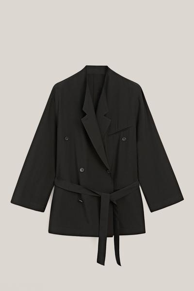 Massimo Dutti Блейзер прямого кроя с поясом - лимитированная коллекция купить с доставкой.