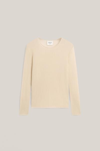Massimo Dutti Прозрачный топ из шелкового микса с длинными рукавами - LIMITED EDITION купить с доставкой.