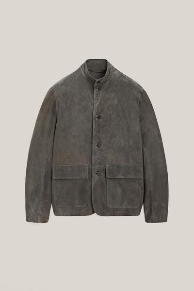 Massimo Dutti Замшевая куртка-рубашка с стойкой воротник - LIMITED EDITION