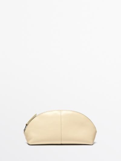 Massimo Dutti Косметичка из натуральной кожи NAPPA купить с доставкой.