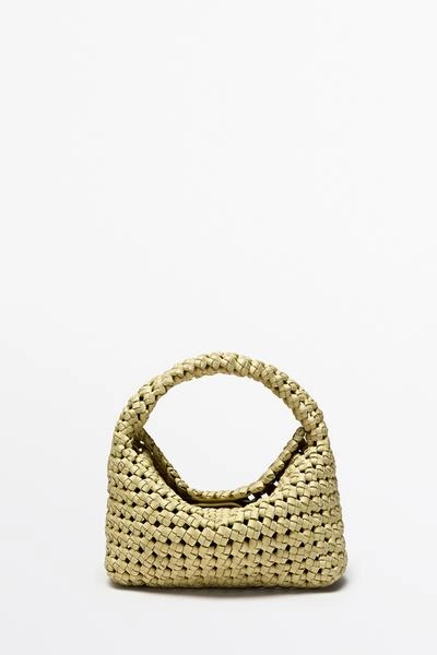 Сумочка из плетенной кожи мини- Заказать в России