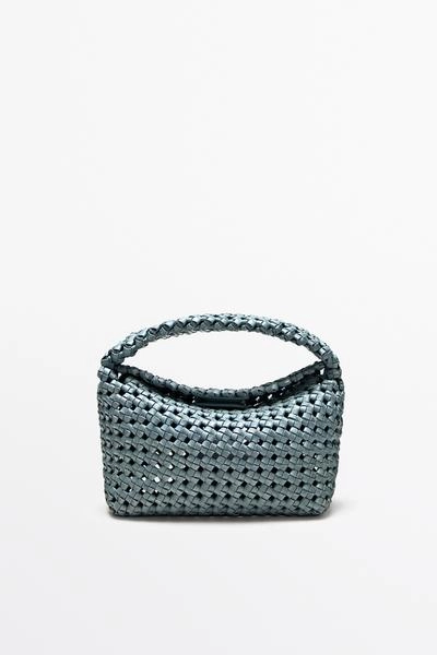 Сумочка-мини из плетеной кожи- Заказать в России