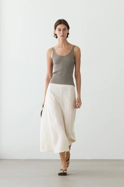 Юбка миди из льна flowing 100%